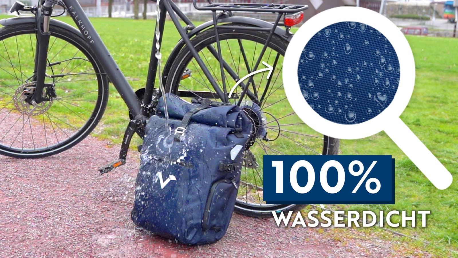 Creatives mit klarer Botschaft: Das Produktversprechen „100 % wasserdicht“ im Bild